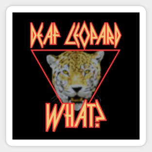 deaf leopard Sticker